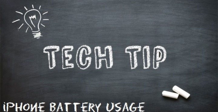 Tech Tip: iphone battery usage
